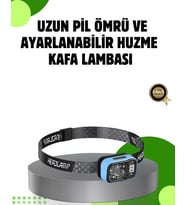 53 Modlu Süper Parlak Led Kafa Lambası Type C Şarjlı Güç Göstergeli