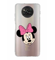 Xiaomi   Poco X3 NFC  Kamera Korumalı Kapak Minnie Mouse Tasarımlı Şeffaf  Kılıf