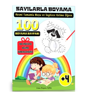 Noktadan Noktaya Sayılarla Boyama Kitabı (İngilizce Kelime Öğrenin)