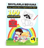 Noktadan Noktaya Sayılarla Boyama Kitabı (İngilizce Kelime Öğrenin)