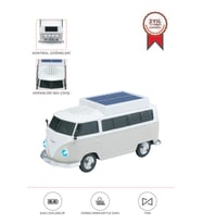 Torima D70 Bej Vosvos Tasarımlı Solar Şarjlı Bluetooth Hoparlör 5W Güçlü Ses