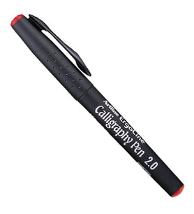 ARTLINE KALİGRAFİ KALEMİ KIRMIZI 2.0MM KESİK UÇLU ERGOLINE 242 TEK ADET FİYATIDIR