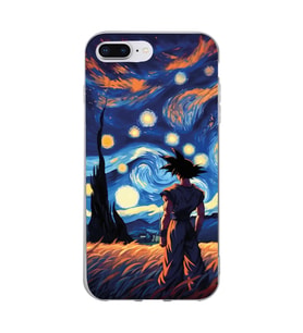 Iphone 7 PLUS - 8 PLUS Uyumlu Dragon Ball Tasarımlı Şeffaf Telefon Kılıfı