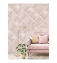 Dreamwall Geometrik Küpler Desenli Silinebilir Tekstil Duvar Kağıdı (Çok Renkli)