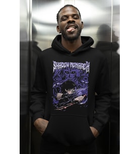 Shadow Monarch Solo Leveling Baskılı Unisex Oversize Anime Karakter Hoodie