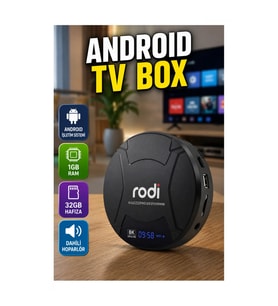 Ultra HD Android TV Box 1 GB RAM 32 GB Hafıza – Dahili Hoparlör, HDMI ve Tripod
