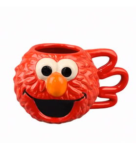 Susam Sokağı Elmo Kafa Kalıplı Kupa