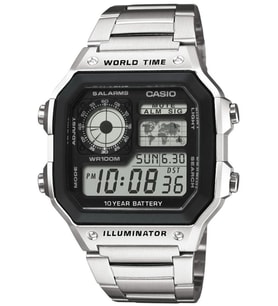 CASIO AE-1200WHD-1AVDF DİJİTAL KARE METAL ERKEK KOL SAATİ