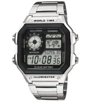 CASIO AE-1200WHD-1AVDF DİJİTAL KARE METAL ERKEK KOL SAATİ