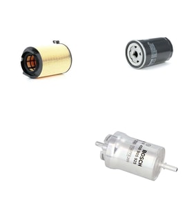 Bosch Filtre Bakım Seti Volkswagen Golf 5 1.6 Benzin 2004-2005 Hava + Yağ f. + Yakıt Filtre Bosch