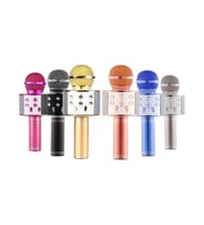 Ws-858 Karaoke Bluethoot Mikrofon Pembe