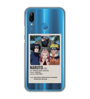 Huawei P20 Lite Uyumlu Naruto Anime Desenli Şeffaf Telefon Kılıfı