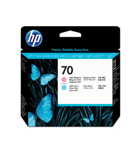 Hp 70 C9405A Açık Kırmızı Ve Açık Mavi Baskı Yeni Tarih