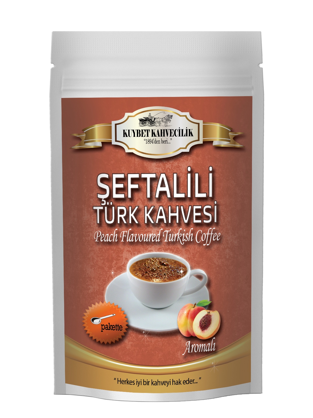 Şeftali Aromalı Türk Kahvesi 200 gr