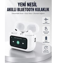 Dokunmatik Ekranlı Bluetooth Kulaklık Anc Gürültü Önleme Suya Dayanıklı Yeni Nesil