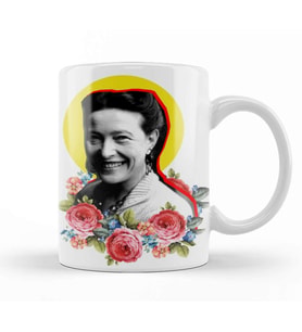 Simone De Beauvoir Kupa Bardak Porselen