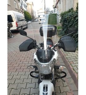 MOTOCAM Bajaj V15 Ön Cam 2017-2018 Model 57cm Şeffaf Renkli 4mm