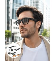 Yapay Zekâ Destekli Akıllı Gözlük Değiştirilebilir Manyetik Lens Bluetooth Bağlantı ve Dokunmatik Kontrol