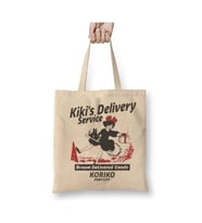 Studio Ghibli Kiki's Delivery Service Beyaz Bez Çanta Uzun Saplı Alışveriş Çantası Plaj Çantası