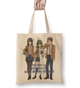 Seishun Buta Yarou wa Bunny Girl Senpai no Yume wo Minai Bez Çanta Uzun Saplı