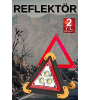 Solar Şarjlı Çok Fonksiyonlu Reflektör Işıklı Ikaz Lambası Acil Durum Reflektörü Acil Durum Uyarı L