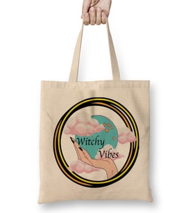 Witchy Vibes Bez Çanta Uzun Saplı
