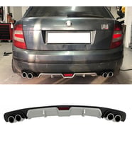 Skoda Fabia Gri Difüzör 4 Krom Egzoz Görünümlü Difizör Arka Ek Body Kit 2003-2009