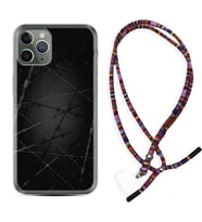 Apple iPhone 11 12 13 14 Pro Max Kılıf Boyun Asklı Rasta Silikon Dikenli Tel 1779