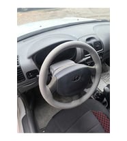 DİKİŞLİ DİREKSİYON KILIFI GRİ DERİ GRİ DİKİŞLİ HYUNDAİ ADMİRE İÇİN