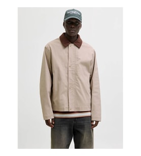 Jack & Jones Yaka Detaylı Bej Erkek Ceket 12288889