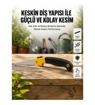 Mey İthalat® Ergonomik Saplı Katlanabilir Budama Testeresi