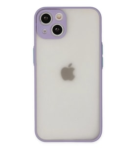 iPhone 14 Kılıf Montreal Silikon Kapak - Mor
