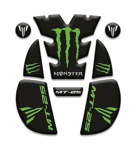 Wolf Tank Pad Siyah-Yeşil Yamaha Mt-25 2020-2023