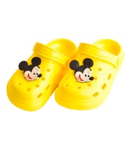 Mickey Mouse Unisex Çocuk Kaymaz Taban Terlik Sandalet  (Sarı)