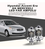 Hyundai Accent Era Mercek Led Xenon Uzun - Kısa Çift Renk Şimşek Etkili
