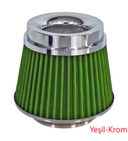 Carub Ses ve Performans Arttırıcı Açık Hava Filtresi +6 Hp Yeşil Aparatlı Üniversal