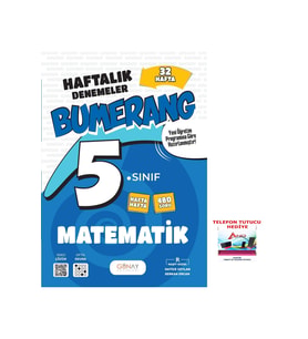 Günay Yayınları 2025-2026 5. Sınıf Bumerang 32 Haftalık Matematik Denemeleri Yeni Nesil Sorular Güncel Müfredat (Çok Renkli)