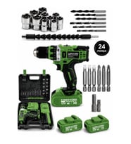 12v 1.5 Ah Metal Şanzıman Çift Akülü Şarjlı Vidalama Matkap