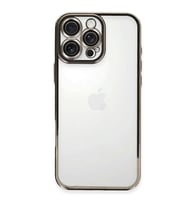 Apple iPhone 16 Pro Max Kılıf Razer Lensli Silikon - Titanyum Gri