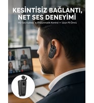 Northcity Yeni Nesil Mikrofonlu Makaralı Bluetooth Kulakiçi Kulaklık - Android ve iOS Uyumlu