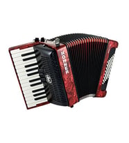 Hohner Bravo II 48 Akordiyon (Kırmızı)
