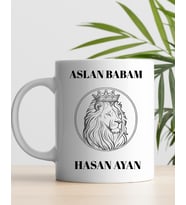 Aslan Babam Kupa Bardak Babalar Gününe Özel