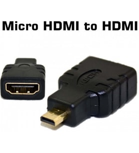 Micro HDMI to HDMI Çevirici Adaptör - Altın Uçlu 4K Destekli Dönüştürücü - Raspberry Pi 5 Uyumlu