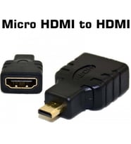 Micro HDMI to HDMI Çevirici Adaptör - Altın Uçlu 4K Destekli Dönüştürücü - Raspberry Pi 5 Uyumlu