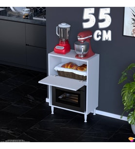Eliusta Nova Çok Amaçlı Mutfak Modülü 55x87x32 cm Fırın Dolabı Ekmeklik ve Mutfak Düzenleyici