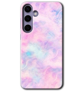 Galaxy S24 Plus Kılıf HD Desen Baskılı Kılıf - Pembe-Duman