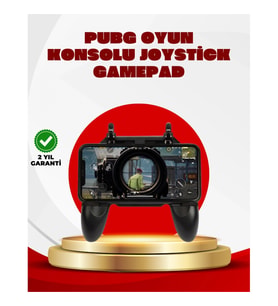 Mey İthalat® PUBG Mobile Uyumlu Joystick ve Parmak Tetikli Oyun Gamepadi