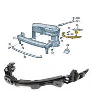 Vw Golf 6 Sol Ön Far Alt Braketi 2009-2013 5K0807571J