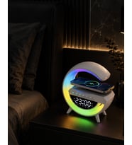 Rgb Hoparlör Usb Fm Aux Destekli Taşınabilir Ses Sistemi