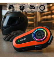 Mioji Mio 120 2x RGB 1000mAh IPX6 Motosiklet Kask Bluetooth 1500m 2 Kişilik Intercom Kulaklık